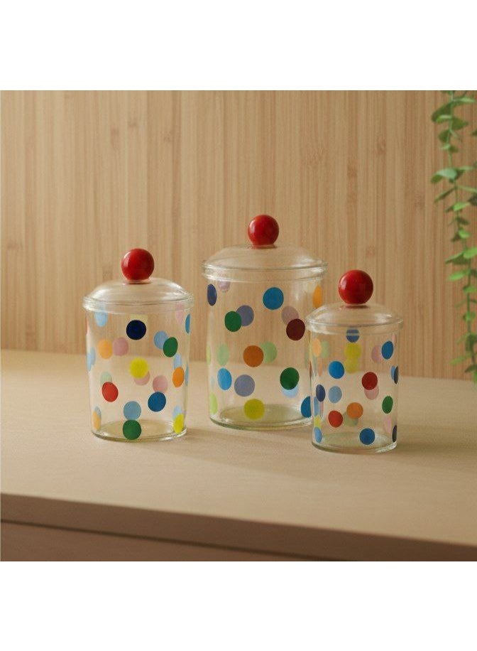 طقم بطرمانات شيك جدا 3*1 طقم كوفي منقط - Image 4